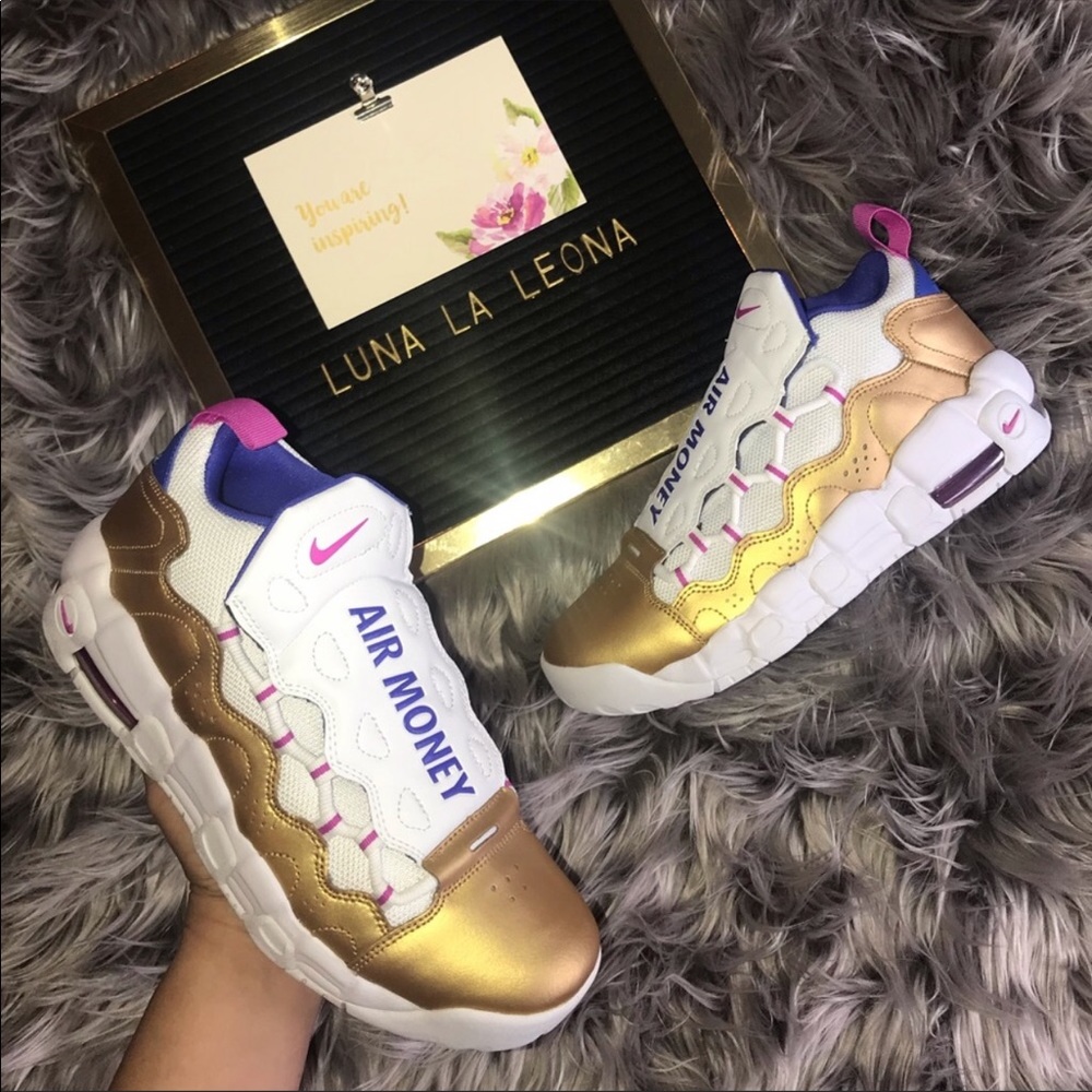 NWT Nike Air More Money (GS) Sneakers, AH5215101, sz 6.5 women